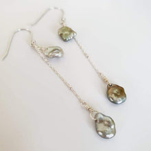 Load image into Gallery viewer, READY TO SHIP - Keshi Pearl Waterfall Drop Earrings - 925 Sterling Silver FJD$ - Adorn Pacific - Earrings