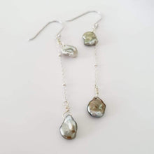 Load image into Gallery viewer, READY TO SHIP - Keshi Pearl Waterfall Drop Earrings - 925 Sterling Silver FJD$ - Adorn Pacific - Earrings