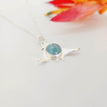 Load image into Gallery viewer, CONTACT US TO RECREATE THIS SOLD OUT STYLE Manta Gemstone Necklace in 925 Sterling Silver & Aquamarine - FJD$ - Adorn Pacific - All Products