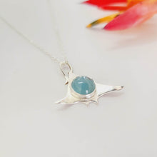 Load image into Gallery viewer, CONTACT US TO RECREATE THIS SOLD OUT STYLE Manta Gemstone Necklace in 925 Sterling Silver & Aquamarine - FJD$ - Adorn Pacific - All Products