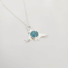 Load image into Gallery viewer, CONTACT US TO RECREATE THIS SOLD OUT STYLE Manta Gemstone Necklace in 925 Sterling Silver & Aquamarine - FJD$ - Adorn Pacific - All Products
