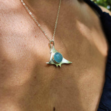Load image into Gallery viewer, CONTACT US TO RECREATE THIS SOLD OUT STYLE Manta Gemstone Necklace in 925 Sterling Silver & Aquamarine - FJD$ - Adorn Pacific - All Products