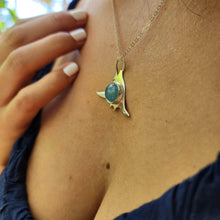 Load image into Gallery viewer, CONTACT US TO RECREATE THIS SOLD OUT STYLE Manta Gemstone Necklace in 925 Sterling Silver & Aquamarine - FJD$ - Adorn Pacific - All Products
