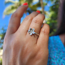 Load image into Gallery viewer, READY TO SHIP Mini Frangipani Ring - 925 Sterling Silver FJD$ - Adorn Pacific - All Products
