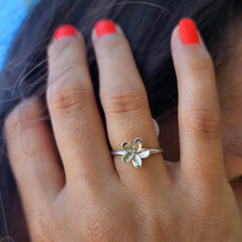 Load image into Gallery viewer, READY TO SHIP Mini Frangipani Ring - 925 Sterling Silver FJD$ - Adorn Pacific - All Products