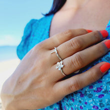Load image into Gallery viewer, READY TO SHIP Mini Frangipani Ring - 925 Sterling Silver FJD$ - Adorn Pacific - All Products