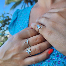 Load image into Gallery viewer, READY TO SHIP Mini Frangipani Ring - 925 Sterling Silver FJD$ - Adorn Pacific - All Products