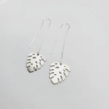 Load image into Gallery viewer, CONTACT US TO RECREATE THIS SOLD OUT STYLE Monstera Threader Earrings - 925 Sterling Silver FJD$ - Adorn Pacific - Earrings