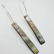 Load image into Gallery viewer, READY TO SHIP Mother of Pearl Shell Hoop Earring - 925 Sterling Silver FJD$ - Adorn Pacific - All Products