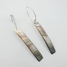 Load image into Gallery viewer, READY TO SHIP Mother of Pearl Shell Hoop Earring - 925 Sterling Silver FJD$ - Adorn Pacific - All Products