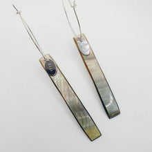 Load image into Gallery viewer, READY TO SHIP Mother of Pearl Shell Hoop Earring - 925 Sterling Silver FJD$ - Adorn Pacific - All Products