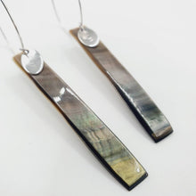 Load image into Gallery viewer, READY TO SHIP Mother of Pearl Shell Hoop Earring - 925 Sterling Silver FJD$ - Adorn Pacific - All Products