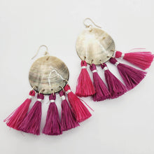 Load image into Gallery viewer, READY TO SHIP Mother of Pearl Vau Earrings - 14k Gold Fill FJD$ - Adorn Pacific - Earrings