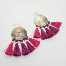 Load image into Gallery viewer, READY TO SHIP Mother of Pearl Vau Earrings - 14k Gold Fill FJD$ - Adorn Pacific - Earrings