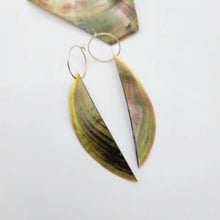 Load image into Gallery viewer, CONTACT US TO RECREATE THIS SOLD OUT STYLE Organic Shape Mother Of Pearl Earrings - 14k Gold Fill FJD$ - Adorn Pacific - Earrings