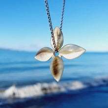 Load image into Gallery viewer, READY TO SHIP Oyster Shell Flower Necklace - 925 Sterling Silver FJD$ - Adorn Pacific - Necklaces