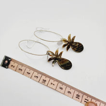 Load image into Gallery viewer, READY TO SHIP Pineapple Carved Mother of Pearl Shell Earrings - 925 Sterling Silver FJD$ - Adorn Pacific - All Products