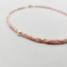 Load image into Gallery viewer, READY TO SHIP Polymer Bead & Freshwater Pearl Choker Necklace - 14k Gold Fill FJD$ - Adorn Pacific - Earrings
