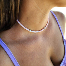 Load image into Gallery viewer, READY TO SHIP Polymer Bead & Freshwater Pearl Choker Necklace - 14k Gold Fill FJD$ - Adorn Pacific - Earrings
