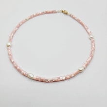 Load image into Gallery viewer, READY TO SHIP Polymer Bead & Freshwater Pearl Choker Necklace - 14k Gold Fill FJD$ - Adorn Pacific - Earrings