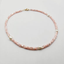 Load image into Gallery viewer, READY TO SHIP Polymer Bead & Freshwater Pearl Choker Necklace - 14k Gold Fill FJD$ - Adorn Pacific - Earrings