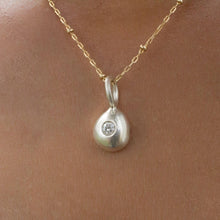 Load image into Gallery viewer, READY TO SHIP - Recycled Sterling Flush Set Necklace - 925 Sterling Silver & 14k Gold Fill Chain FJD$ - Adorn Pacific - Necklaces