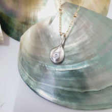 Load image into Gallery viewer, READY TO SHIP - Recycled Sterling Flush Set Necklace - 925 Sterling Silver & 14k Gold Fill Chain FJD$ - Adorn Pacific - Necklaces