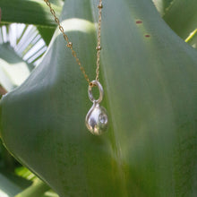 Load image into Gallery viewer, READY TO SHIP - Recycled Sterling Flush Set Necklace - 925 Sterling Silver & 14k Gold Fill Chain FJD$ - Adorn Pacific - Necklaces