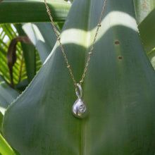 Load image into Gallery viewer, READY TO SHIP - Recycled Sterling Flush Set Necklace - 925 Sterling Silver & 14k Gold Fill Chain FJD$ - Adorn Pacific - Necklaces