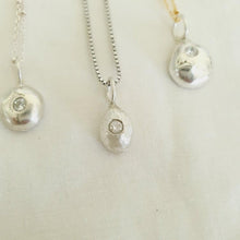 Load image into Gallery viewer, READY TO SHIP - Recycled Sterling Flush Set Necklace - 925 Sterling Silver FJD$ - Adorn Pacific - Necklaces