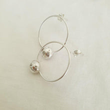 Load image into Gallery viewer, READY TO SHIP - Recycled Sterling Flush Set Stud Earrings - 925 Sterling Silver FJD$ - Adorn Pacific - Earrings