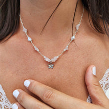 Load image into Gallery viewer, READY TO SHIP Rosequartz & Frangipani Charm Necklace - FJD$ - Adorn Pacific - All Products