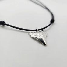 Load image into Gallery viewer, READY TO SHIP - Shark Tooth Necklace - Black Wax Cord FJD$ - Adorn Pacific - Necklaces