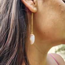 Load image into Gallery viewer, CONTACT US TO RECREATE THIS SOLD OUT STYLE Shell Threader Earrings - 14k Gold Fill FJD$ - Adorn Pacific - Earrings