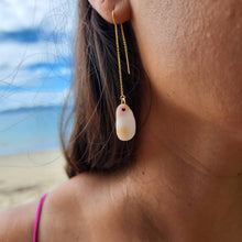 Load image into Gallery viewer, CONTACT US TO RECREATE THIS SOLD OUT STYLE Shell Threader Earrings - 14k Gold Fill FJD$ - Adorn Pacific - Earrings