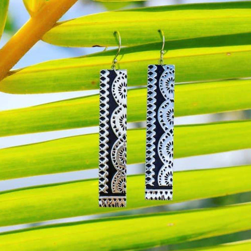 READY TO SHIP Tapa Earrings in 925 Sterling Silver - FJD$ - Adorn Pacific - All Products