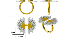 Load image into Gallery viewer, READY TO SHIP Tefui Ring - 925 Sterling Silver & 18 Gold Vermeil Detail FJD$ - Adorn Pacific - All Products
