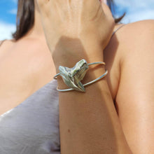 Load image into Gallery viewer, READY TO SHIP - Tiger Shark Tooth Cuff - 925 Sterling Silver FJD$ - Adorn Pacific - Bracelets