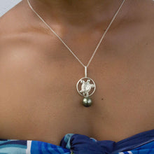 Load image into Gallery viewer, READY TO SHIP Turtle & Saltwater Pearl Necklace in 925 Sterling Silver - FJD$ - Adorn Pacific - All Products