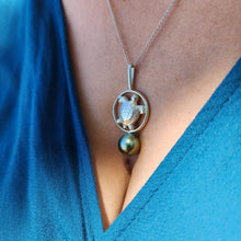 Load image into Gallery viewer, READY TO SHIP Turtle & Saltwater Pearl Necklace in 925 Sterling Silver - FJD$ - Adorn Pacific - All Products