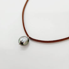 Load image into Gallery viewer, READY TO SHIP Unisex Fiji Saltwater Baroque Pearl Faux Suede Leather Necklace - FJD$ - Adorn Pacific - All Products