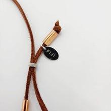 Load image into Gallery viewer, READY TO SHIP Unisex Fiji Saltwater Circled Pearl Faux Suede Leather Necklace - FJD$ - Adorn Pacific - All Products