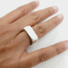 Load image into Gallery viewer, READY TO SHIP - Unisex Signet Ring - 925 Sterling Silver FJD$ - Adorn Pacific - Rings
