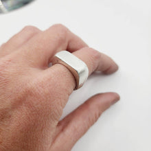 Load image into Gallery viewer, READY TO SHIP - Unisex Signet Ring - 925 Sterling Silver FJD$ - Adorn Pacific - Rings