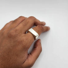 Load image into Gallery viewer, READY TO SHIP - Unisex Signet Ring - 925 Sterling Silver FJD$ - Adorn Pacific - Rings