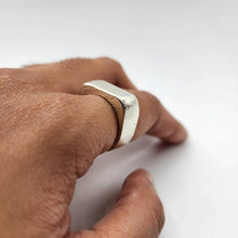Load image into Gallery viewer, READY TO SHIP - Unisex Signet Ring - 925 Sterling Silver FJD$ - Adorn Pacific - Rings