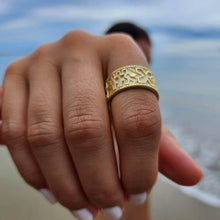 Load image into Gallery viewer, READY TO SHIP - Unisex Tapa Band - 9k Solid Gold FJD$ - Adorn Pacific - Rings