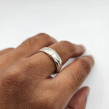 Load image into Gallery viewer, READY TO SHIP - Unisex Textured Finish Ring Adjustable - 925 Sterling Silver FJD$ - Adorn Pacific - Rings
