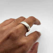 Load image into Gallery viewer, READY TO SHIP - Unisex Textured Finish Ring Adjustable - 925 Sterling Silver FJD$ - Adorn Pacific - Rings
