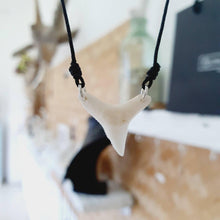 Load image into Gallery viewer, SEND US YOUR TOOTH - Shark Tooth Necklace - Wax Cord FJD$ - Adorn Pacific - All Products